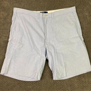 Vintage Polo Ralph Lauren Shorts Men's 42 Blue Cotton Flat Front 10" Inseam Golf